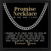 Promise Necklace Gift For Boyfriend & Husband